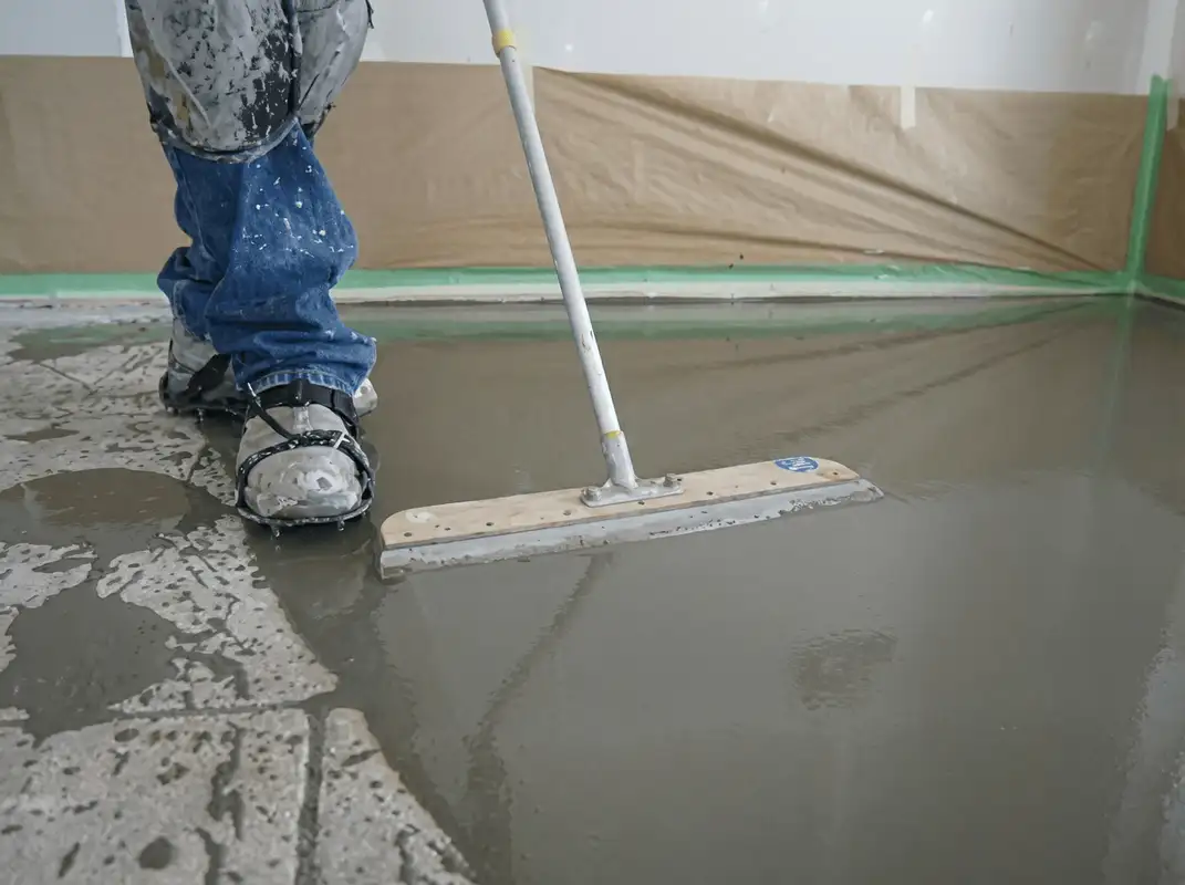 Uneven floor being professionally repaired in Anaheim, CA